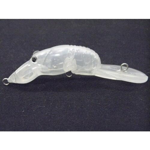 WLure 9cm Crawfish Hard Crankbait Unpainted Fishing Lures Tight Wobble 10 Lures for Lure Custom Hobby UPC41