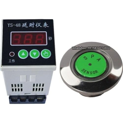 YS-48 time delay meter SPA hydrotherapy sensor switch controller stainless steel swimming pool time delay touch pump switch