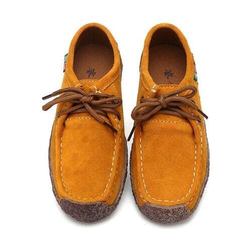 Womens shoes New leather mother shoes soft bottom Comfortable shoes womens casual shoe flat sole single shoe large size shoedg