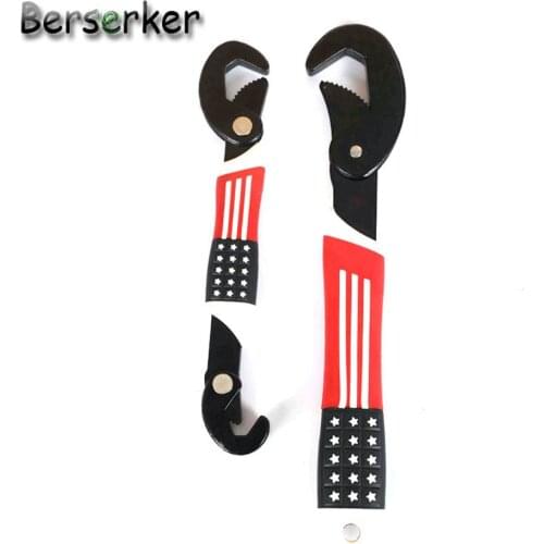 2PCS Portable Adjustable Quick Snap NGrip Wrench Universal Multifunctional Spanner Set Fast Faucet Tool Hook Type Free Shipping