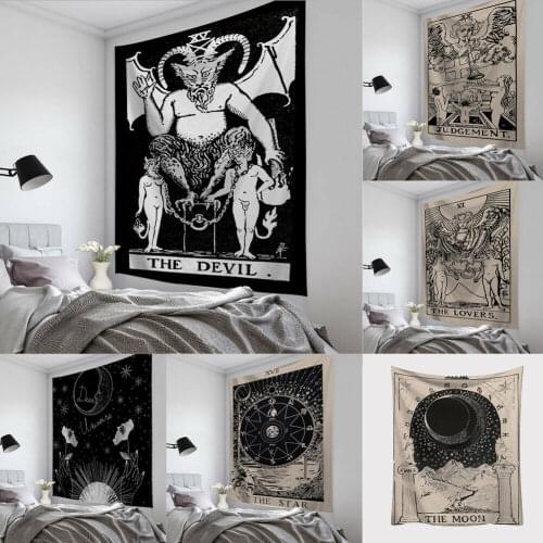 2019 Brand new Style Tarot Card Tapestry Wall Hanging Astrology Divination Bedspread Beach Mat