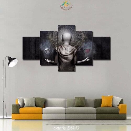 3-4-5 Pieces Spiritual Religious God Modern Home Decor Wall Art Canvas HD Painting For Living Room Print Modern Painting
