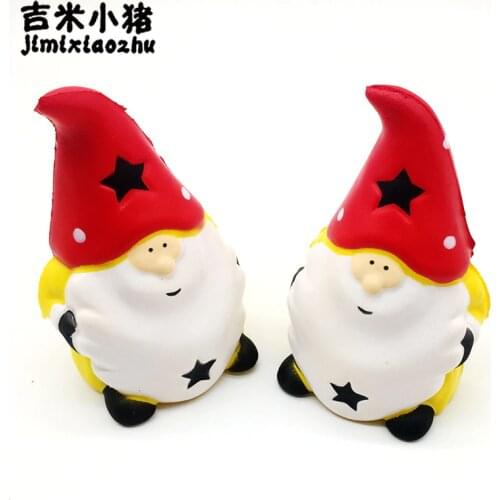 Antistress Slow Rising Kids Toy Squishy Stress Relief Big bearded Santa Claus Funny Gadgets For Adult Christmas Girl Boy Gift