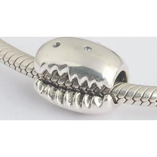 Authentic S925 Silver Bead Coffee Bean Charm fit Lady Bracelet Bangle DIY Jewelry