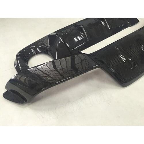 Carbon Fiber Car Racing Rear Lip Diffuser Spoiler Bumper Protector For Infiniti Q50 Q50L Q50S 2014 2015 2016 2017 J Style