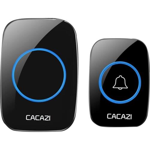 Self-Powe Wireless Doorbell Smart Cordless Door Bell No Charging Waterproof 300M 38 Melodies For Warehouses Home Office