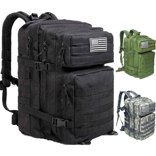 Large Military Army Assault Tactical Backpack For Mens Sports Outdoor Camping Hiking Trekking Fishing Hunting Waterproof Bags