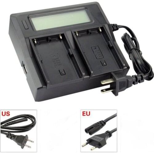 BP-U30 BP-U60 BP-U90 LCD Display Dual Fast Smart Rapid Camera Battery Charger for Sony PMW-EX280 EX260 EX1 EX160 FX3 Camcorders