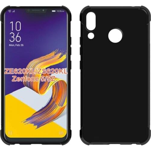 10PCS NEW HOT Shock Absorption Cover Soft TPU Anti Scratch Carbon Fiber Back Case for Asus ZenFone 5z ZS620KL/ Zenfone 5 ZE620KL