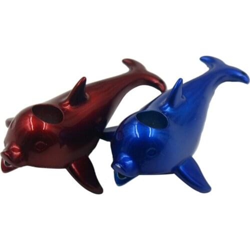 Dolphin Tobacco Stems Smok Metal Pipes Portable Creative Smoking DIY Pipe Herb Tobacco Narguile Smoke Cigarette Holder