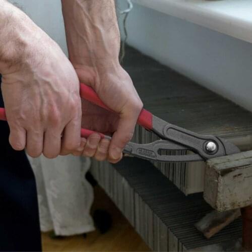 FUJIYA K-26T Waterway Pliers Fine-tooth Button Type Torque Pliers Pipe Pliers 10-inch 26-tooth Quick-Release Pipe Pliers 25cm