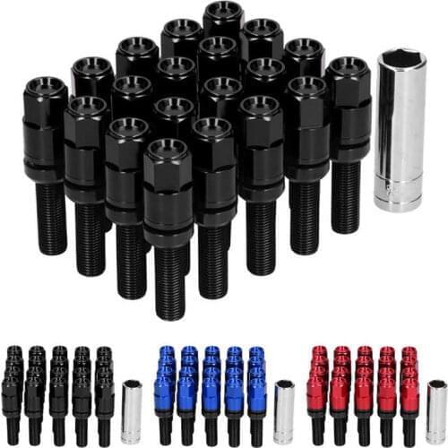 Wheel Lug Nuts Universal Extended Lug Bolts with Sleeve for Car