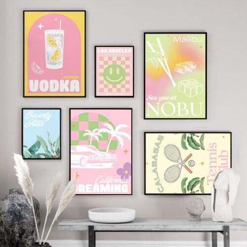 Beautiful Scenery In Small Fresh Style Canvas Painting Wall Art Nordic Posters and Prints Wall Pictures for Living Room Decor