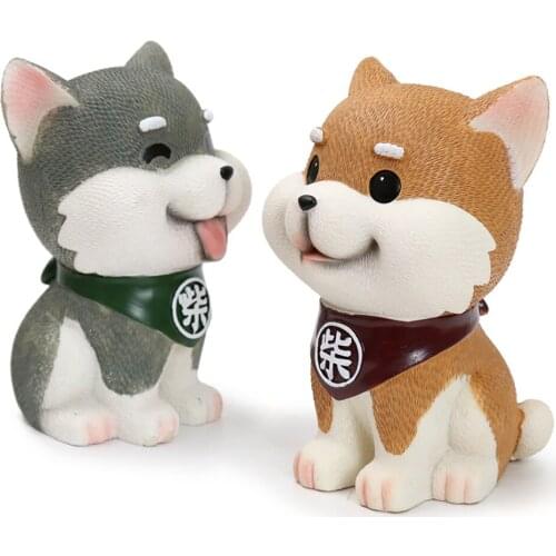 Creative home resin ornament cartoon money storage tank boys and girls childrens money storage tank