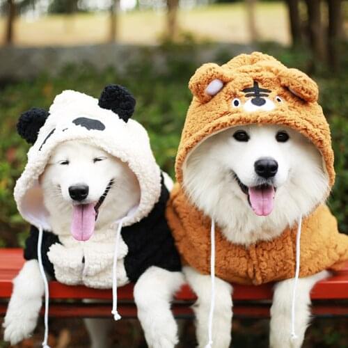 Big Dog Coat Jacket Large Dog Clothes Welsh Corgi Shiba Inu Samoyed Husky Labrador Golden Retriever Clothing Pet Outfit Hoodie
