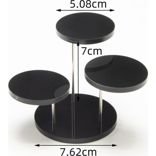 3 Tray Multi-Layer Acrylic Jewelry Ring Display Stand Pendant Show Rack Multifunctional Dessert Candy Display Shelf Storage Rack