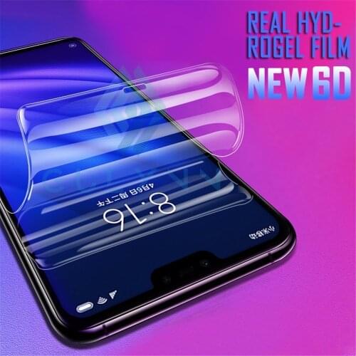 6D Soft Hydrogel Film Full Cover For Xiaomi Redmi 7 6 6A Pro 5 Plus Note 7 5 6 8 9 Pro Screen Protector For Poco F1 A2 Lite Film