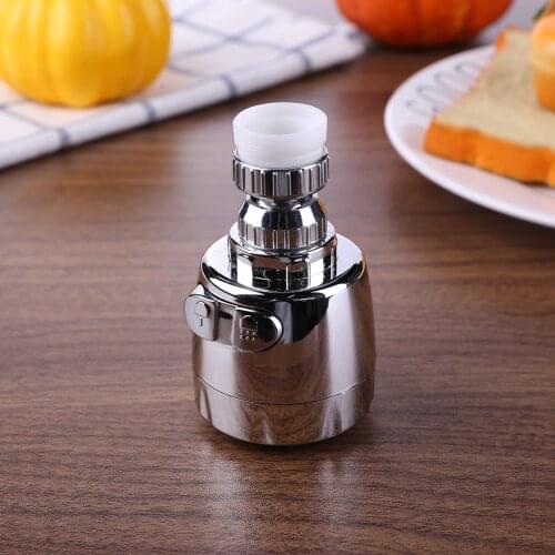 360 Degree Faucet Nozzle Connector Faucet Nozzle Aerator Bubbler Sprayer Water-saving Tap Filter Head Adjustable Parts Home