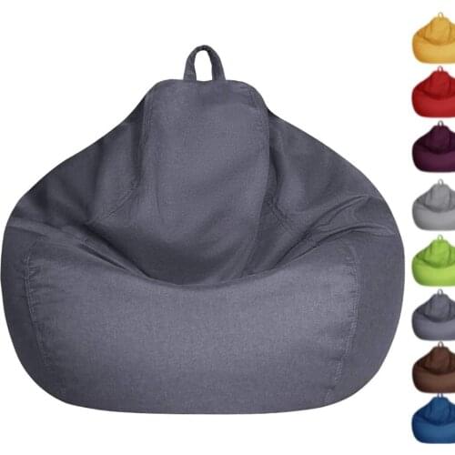 New Lazy BeanBag Sofa Cover without Filler Lounger Seat Bean Bag Puff Asiento Couch Tatami Chairs Covers for Adults,Kids,Teens