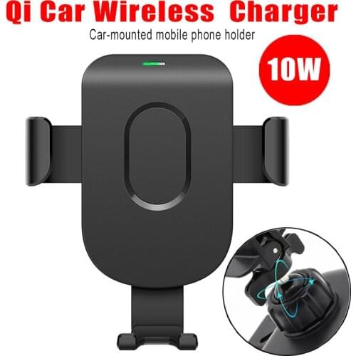 NEW Car Mount Qi Wireless Charger For iPhone XS Max X XR 8 Fast Wireless Charging Car Phone Holder For Samsung Note 9 S9 S8