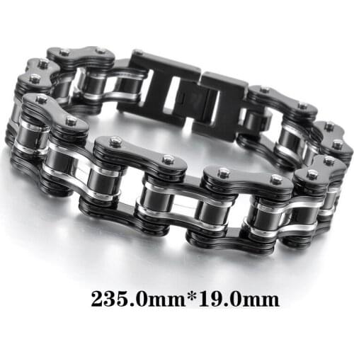 New Fashionable Hollow Openwork Bracelet Stainless Steel Bracele Bracelet Punk Rock Bracelet Design For Men Size 19.0 x 235.0 mm