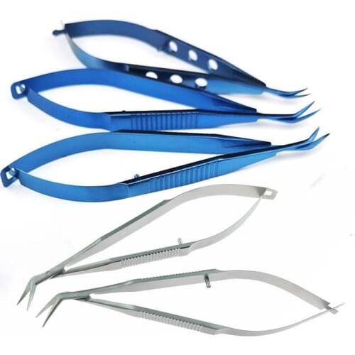 Ophthalmic Left/Right Castroviejo Corneal Scissors Animal Experiment Vascular Scissors Ophthalmic Tool
