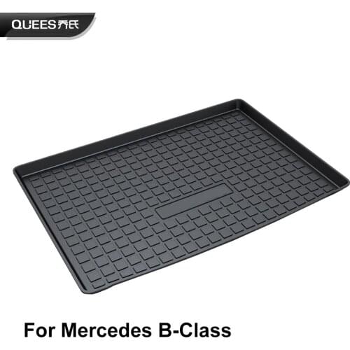 QUEES Custom Fit Cargo Liner Boot Tray Trunk Floor Mat for Mercedes Benz B Class W246 2012 2013 2014 2015 2016 2017