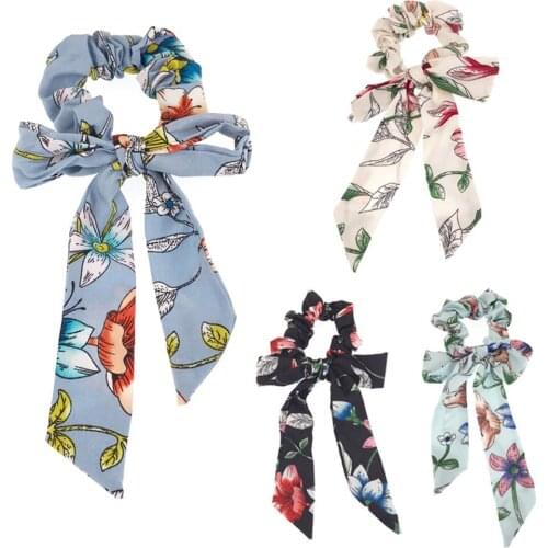 Satin Scrunchies Women Elastic Hair Bands Ties Scarf Woman Scrunchy Hairbands Turban Head Wrap Summer Hair Accessories headwear