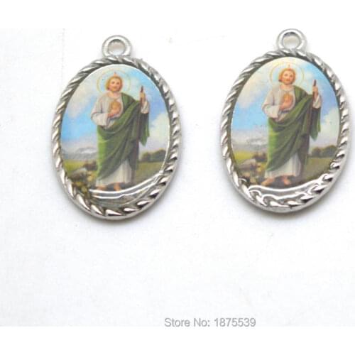 Saint Jude Two Side Same Photo Fashion Necklace Pendant