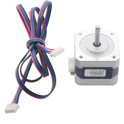 17HS3401 4-lead Nema 17 Stepper Motor 42 motor 42BYGH 1.3A CE CNC Laser Grind Foam Plasma Cut