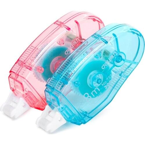 Replaceable Double Sided Adhesive Roller Dots Tape Stationery Office Glue Dispenser Stick With Refill Core Random Color