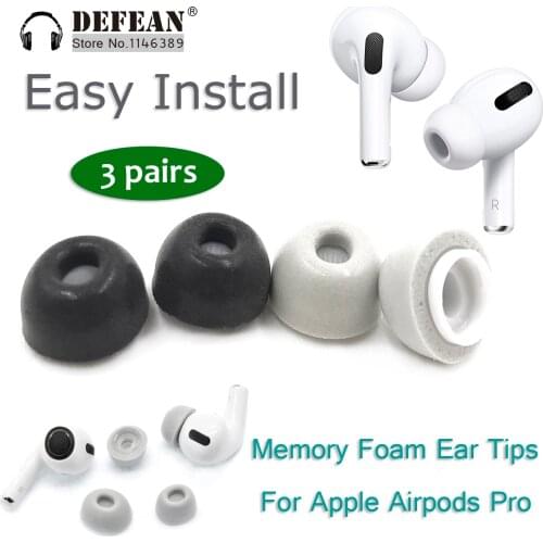 6x Replacement Memory foam ear tips ear buds earpads eartips for Apple AirPods Pro Headset