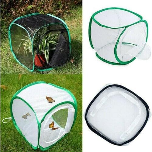 1Pcs Praying Mantis Stick Green Portable Foldable Insect Butterfly Chameleon Cage Mesh Boxes Housing Enclosure Insect Supplies