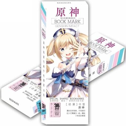 36 pcs paper bookmarks Genshin Impact Personas exquisite postcard anime bookmark game peripheral greeting card lomo card