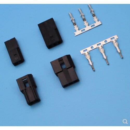 5sets Connectors male and female in the plug terminals black white Strip 5500\5600 automotive wiring 3.7mm 2p3p