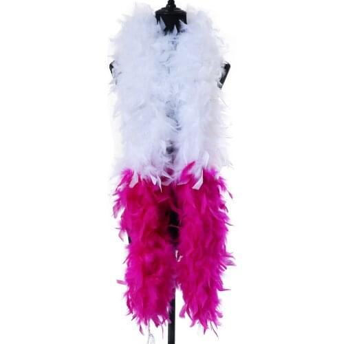 90 Grams 2 yard Turkey Marabou Feather Boa Scarf Wedding Holiday Dress Clothing Shawl Sewing Accessory Dyed Colorful Wholesale