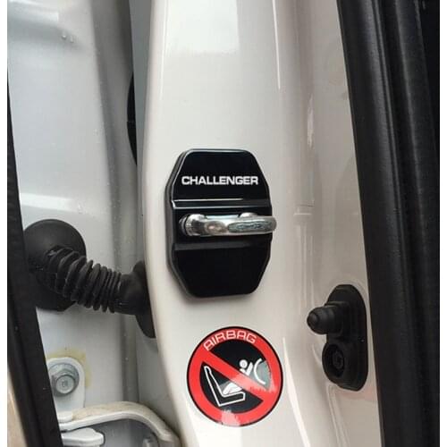 For Dodge challenger Car Auto Accessories Door lock cover Emblem Badge Stickers