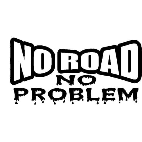 Car Styling No Road No Problem Vinyl Decal Sticker 350 Truck Offroad Diesel 2500 Funny Car Sticker Cover Scratches Waterproof