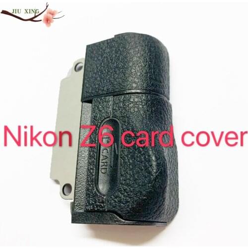 Spare Part For Nikon Z7 Z6 Side Shell Case SD CF Card Cover USB Door Chamber With Grip Rubber 98% NEW Original