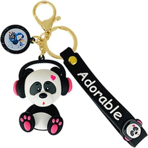 D7WF 2in/5cm Backpack Pendant Car Key Ring with Soft Lanyard Fancy Handbag Accessories Lovely Ornament Women Girls Gift Doll