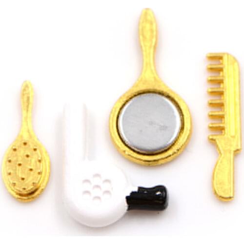 Children Birthday Gift Comb Miniatures Bath Supplies Set for Barbie Bathroom Accessories Toys Doll House
