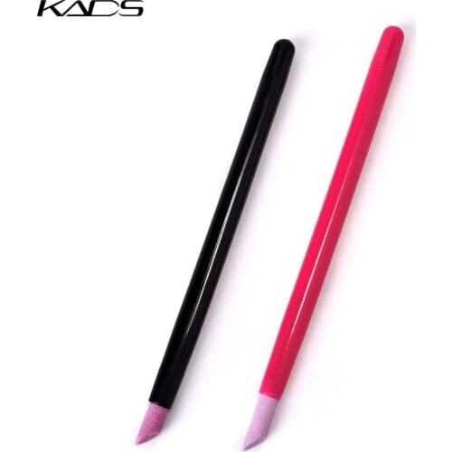 KADS Retail Nail Scrubs Professional Manicure stick Scrubs Stone Nail Cuticle Stick Spoon Cut Manicure nail pusher