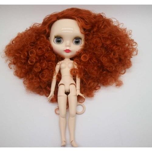 Nude blyth Doll ,joint body doll curly hair Factory doll Suitable For DIY 1228