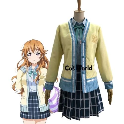 Love Live! Nijigasaki High School Idol Club Konoe Kanata Summer School Uniform Outfit Anime Customize Cosplay Costumes