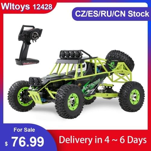 Wltoys 12428 1/12 RC Car 2.4G 4WD Electric Brushed Racing Crawler RTR 50km/h High Speed RC Off-road Car Remote Control Car Toys