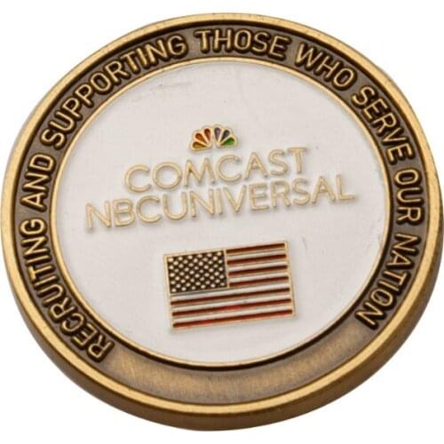 Metal commemorative coin made American flag coin High-grade lacquer commemorative coin made