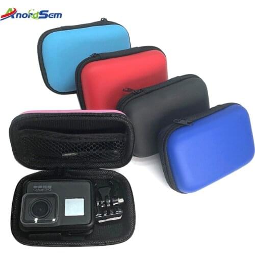 Anordsem 5 Color Mini Bag Portable Shockproof Storage box for GoPro Hero8 Hero7 5 6Hero2018 Yi 4k Camera Mounts Accessories Case