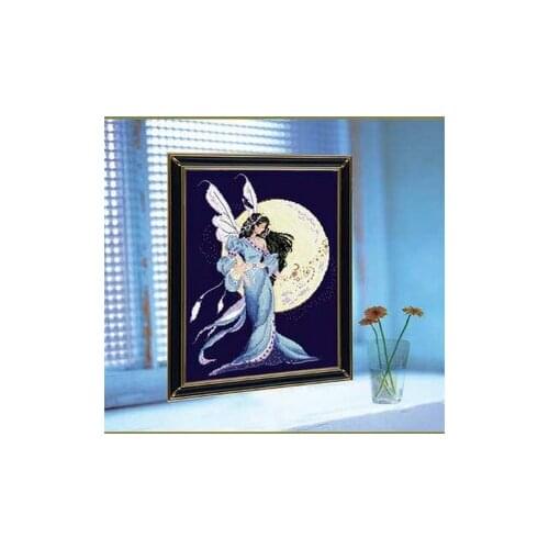 14/16/18/28 Top Quality Beautiful Lovely Counted Cross Stitch Kit Moon Fairy Goddess at Night