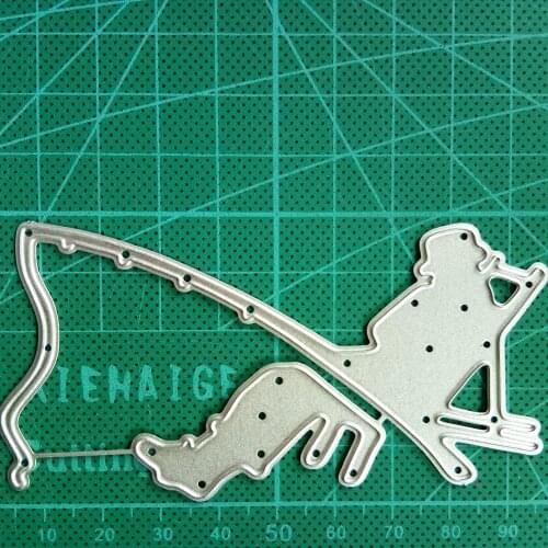 2021 New Metal Cutting Dies Cut Die Mold Man Fishing Decoration Scrapbook Paper Craft Knife Mould Blade Punch Stencils Dies