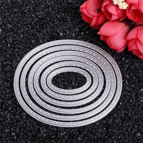 2021 New Oval Metal Cutting Dies Stencils DIY Scrapbook Album Paper Card Embossing Craft